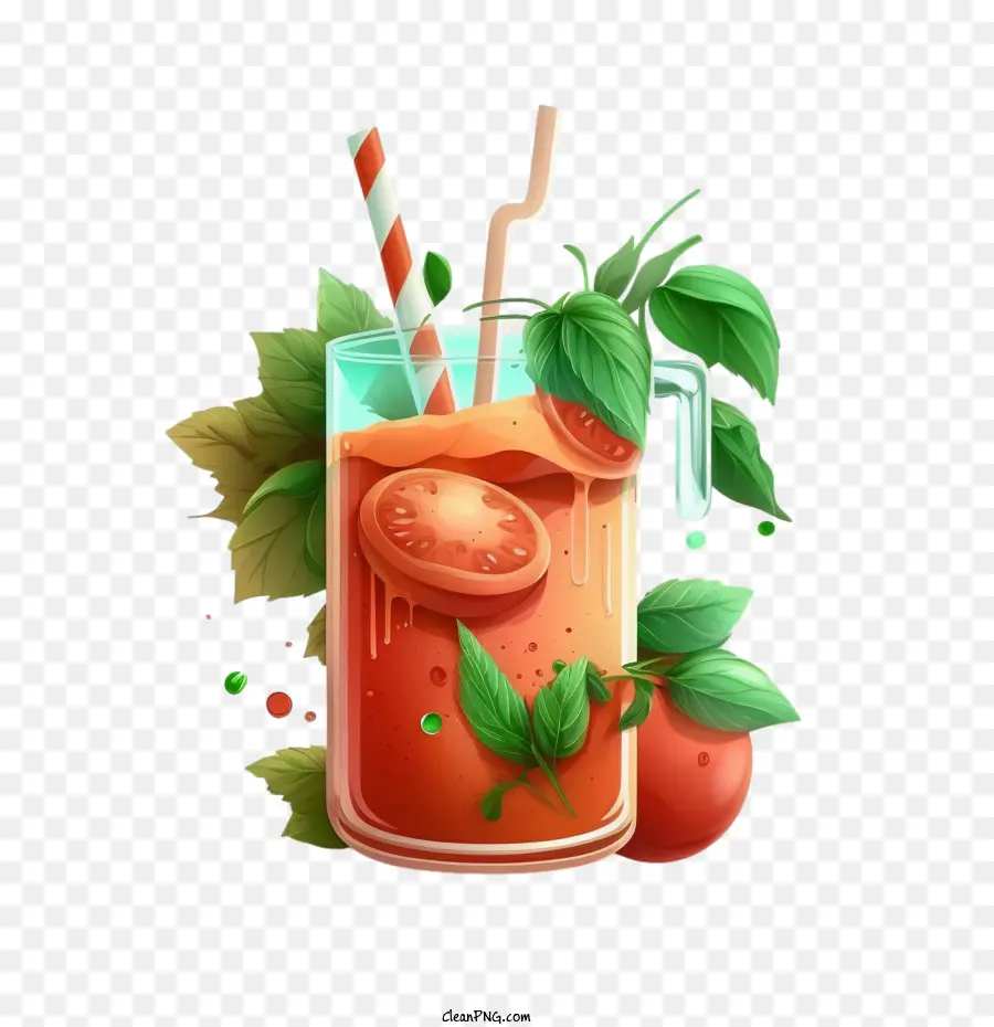 El Jugo De Tomate，Tomate De Fruta PNG