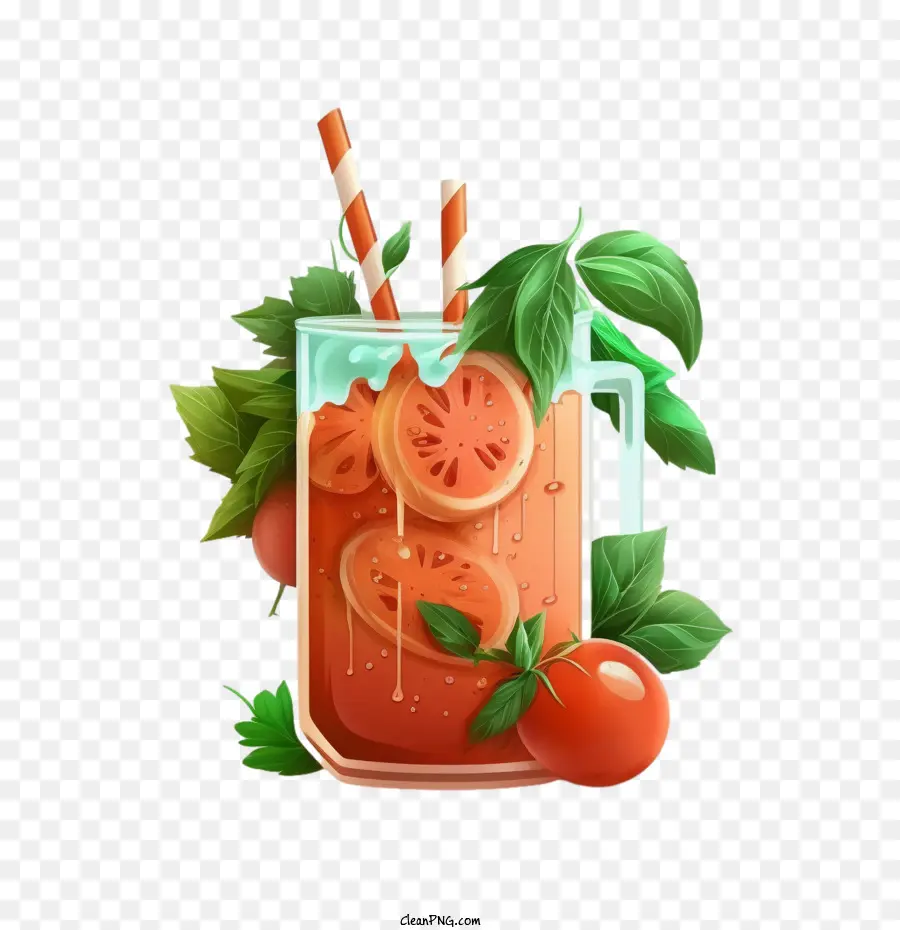 Jugo De Tomate，Tomate Fruta PNG