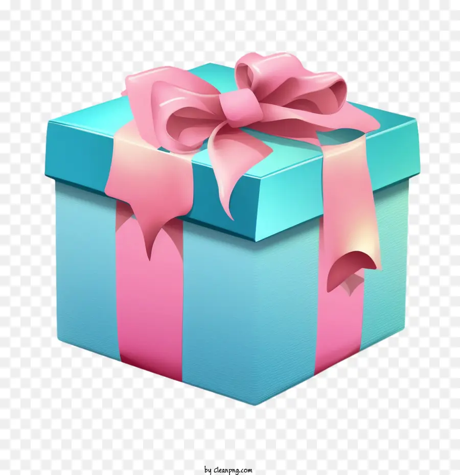 Caja De Regalo，Caja De Regalo Azul PNG