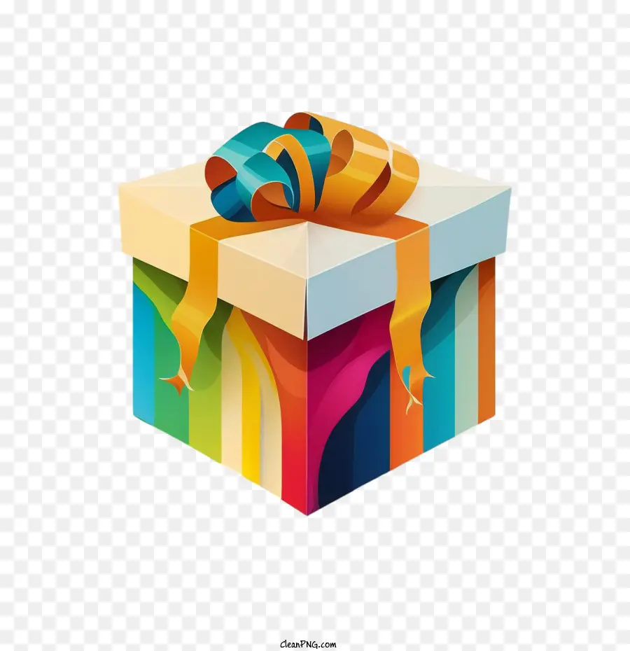 Caja De Regalo，Caja De Regalo Colorida PNG