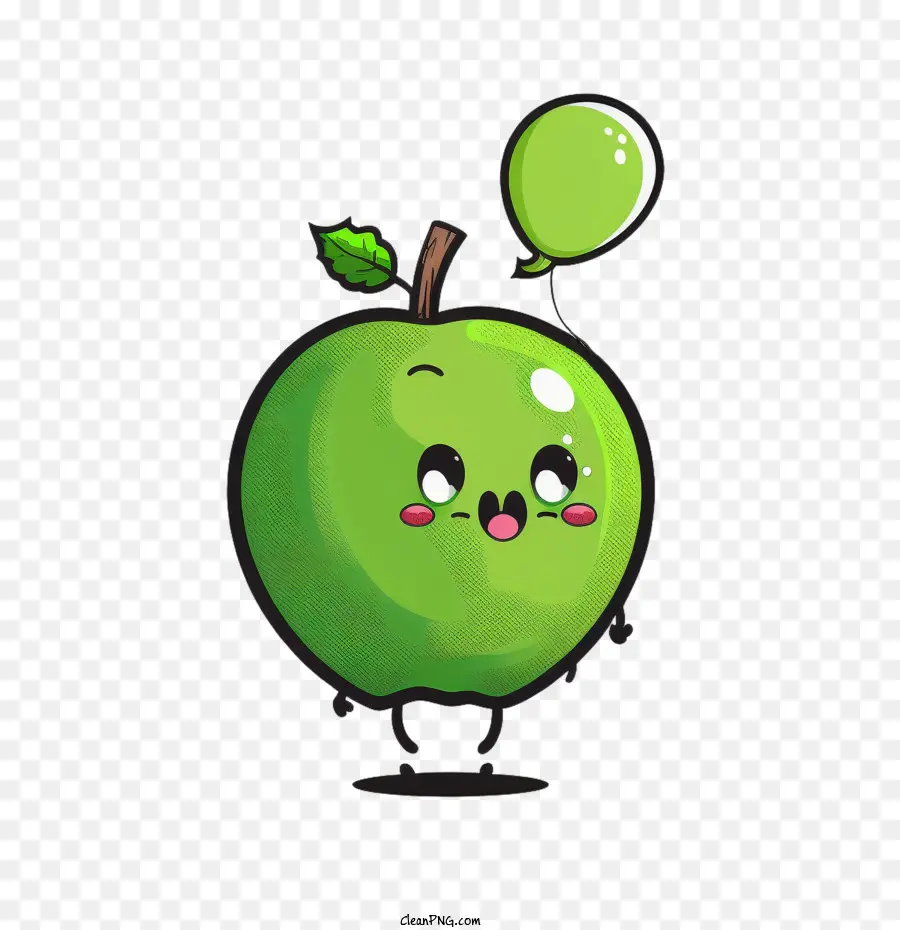 Dibujos Animados De Apple，Manzana Verde PNG