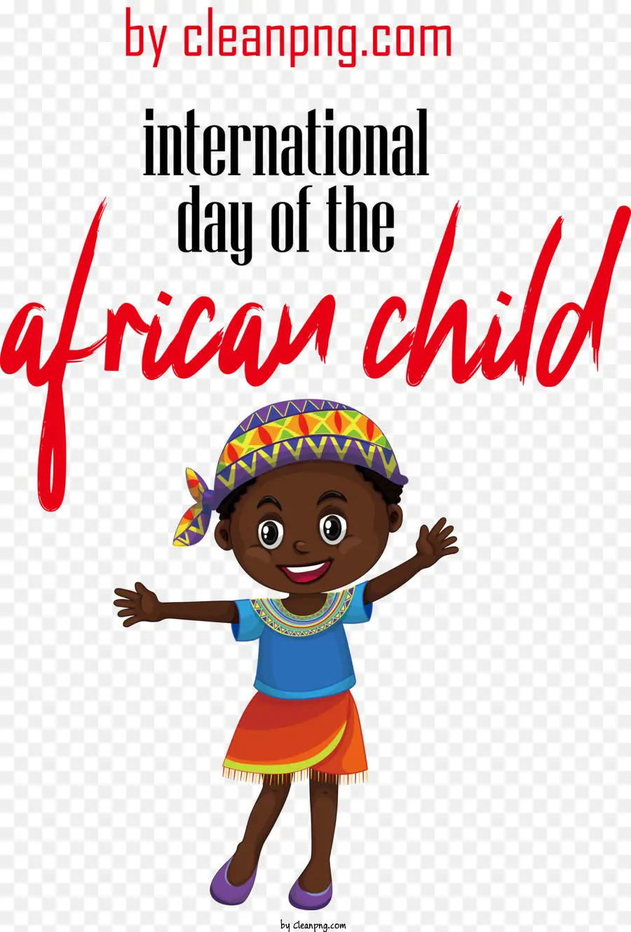 Día Internacional Del Niño Africano，Niño Africano PNG