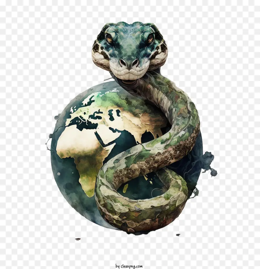 Día Mundial De La Serpiente，Serpiente En La Tierra PNG