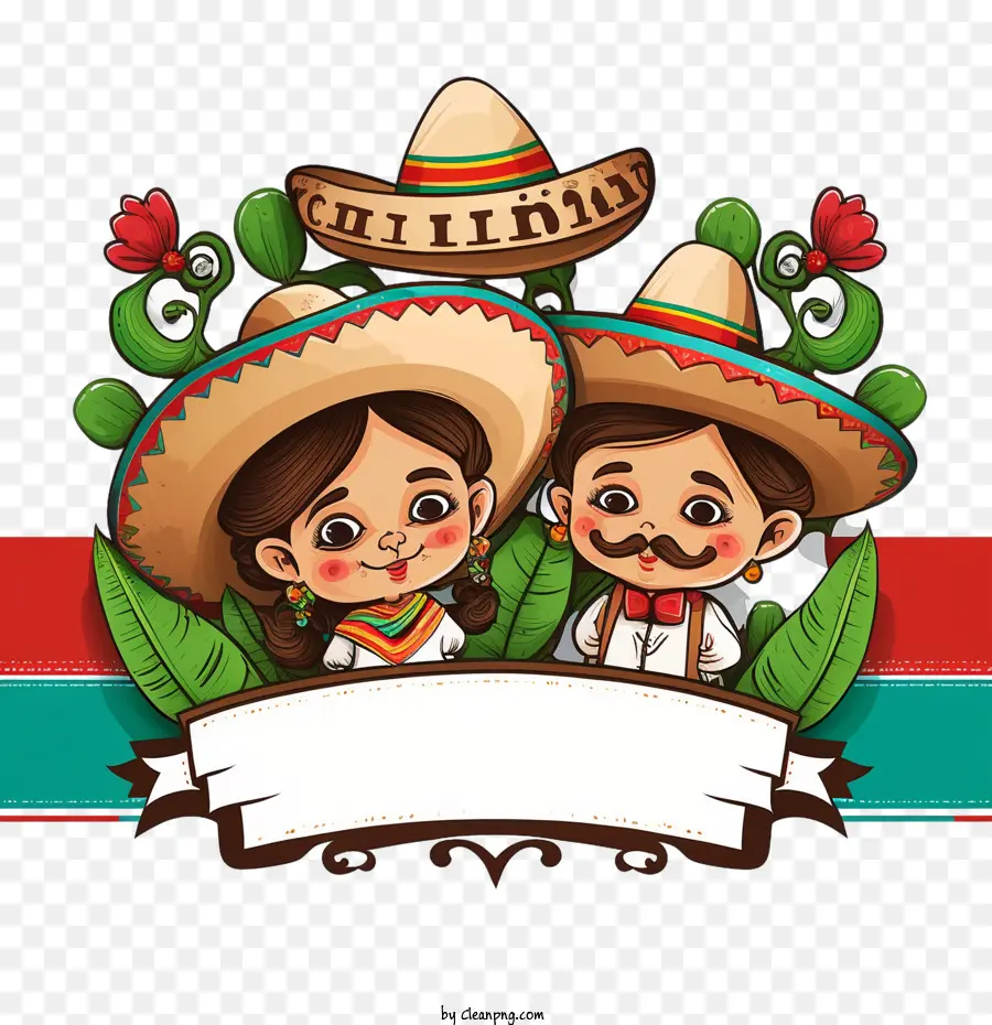 Cinco De Mayo，Niños Con Sombrero PNG