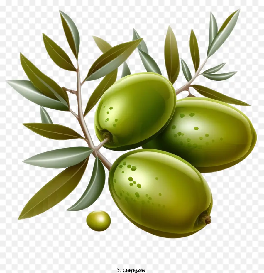 Aceitunas 3d，Aceitunas Realistas PNG