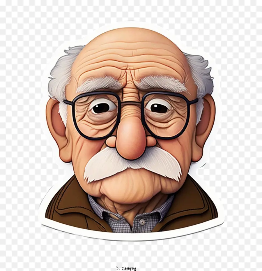 Abuelo De Pixar，Cara De Abuelo PNG