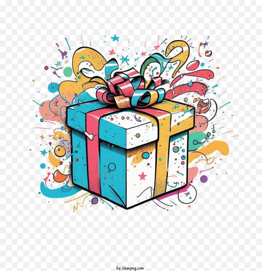 Caja De Regalo，Caja De Regalo Multicolor PNG