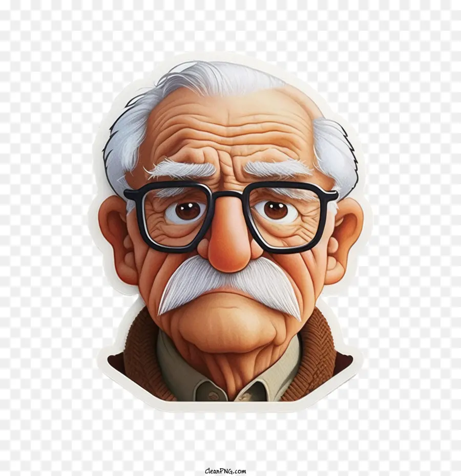 Abuelo De Pixar，Cara De Abuelo PNG