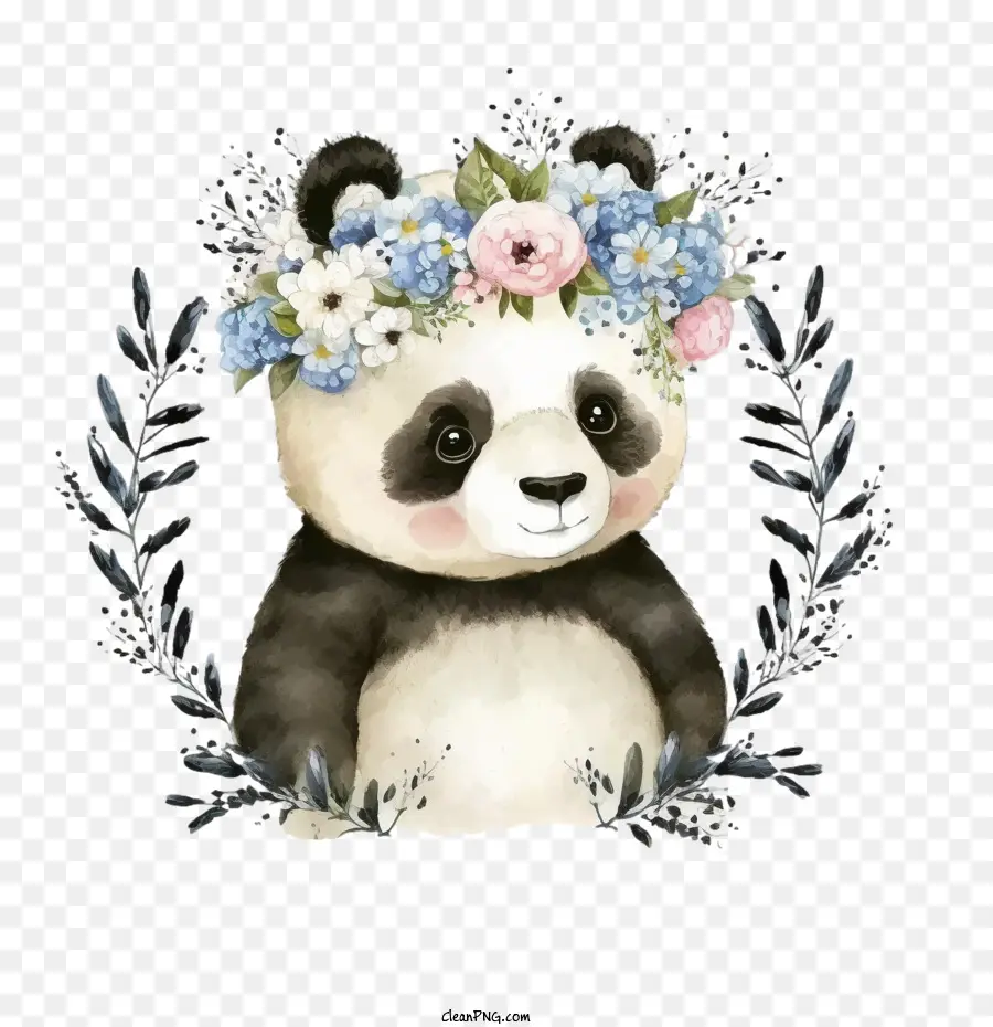 Lindo Panda，De Dibujos Animados Panda PNG