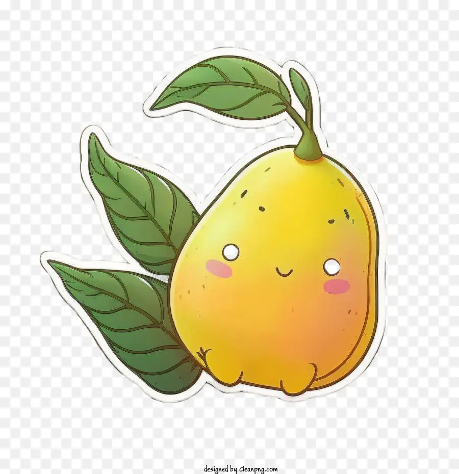 Mango Kawaii，Mango Amarillo PNG