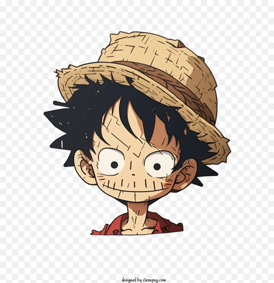 Luffy，Luffy Con Sombrero De Paja PNG