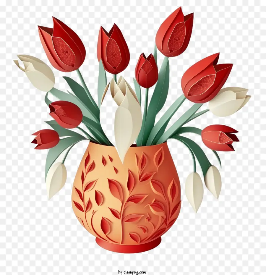 Flores De Tulipanes，Ramo De Tulipan PNG