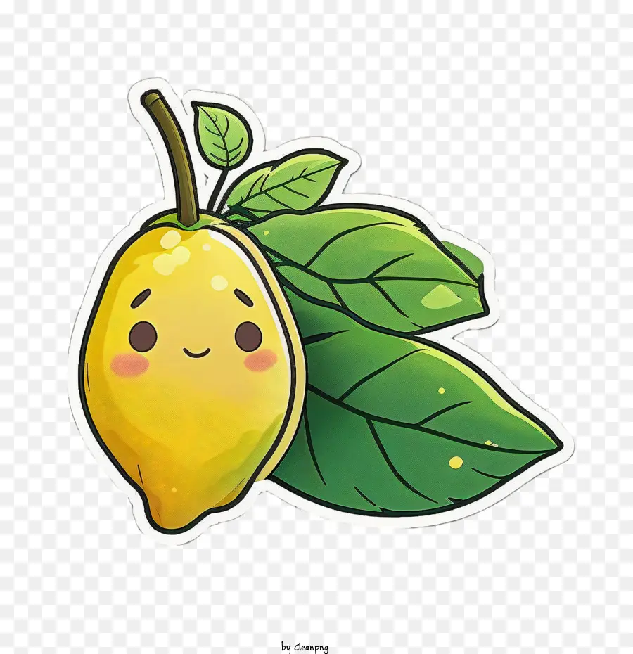 Kawaii Mango，Amarillo Mango PNG