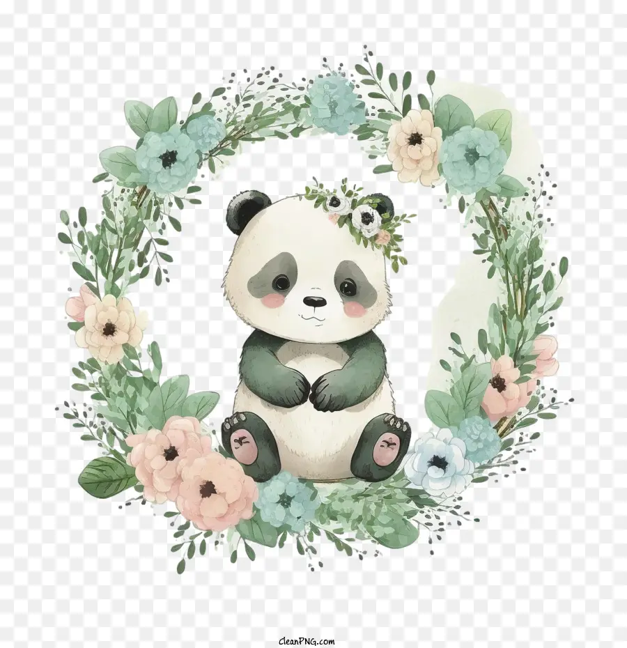 Lindo Panda，Panda Kawaii PNG