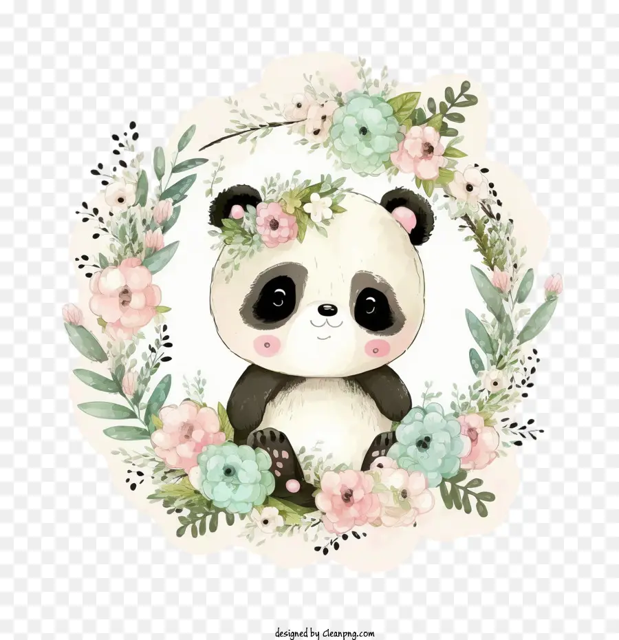 Lindo Panda，Panda Kawaii PNG