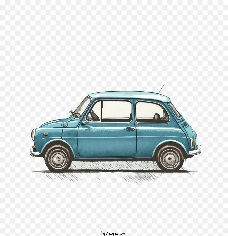 Lindo Auto，Coche Azul PNG