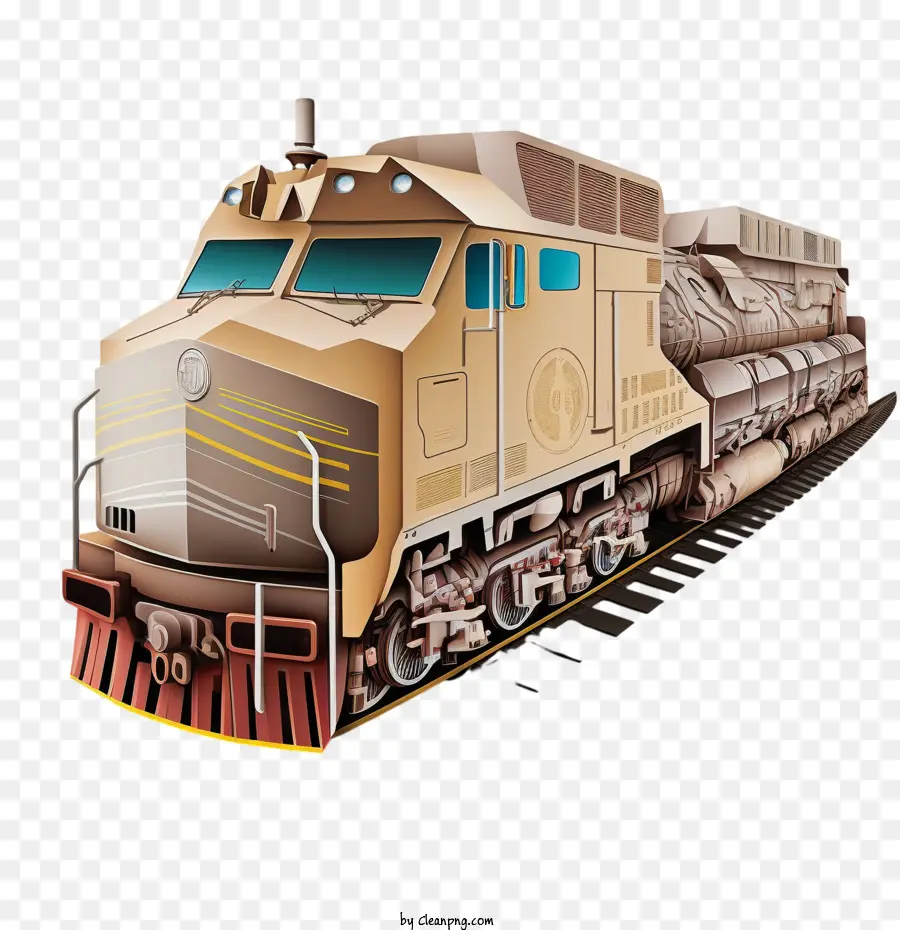 Tren De Carga，Tren De Carga De Arte De Papel PNG