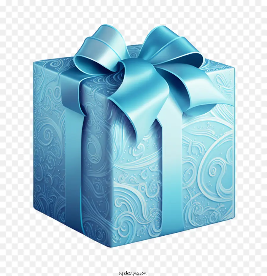 Caja De Regalo Psicodélica，Azul Caja De Regalo PNG