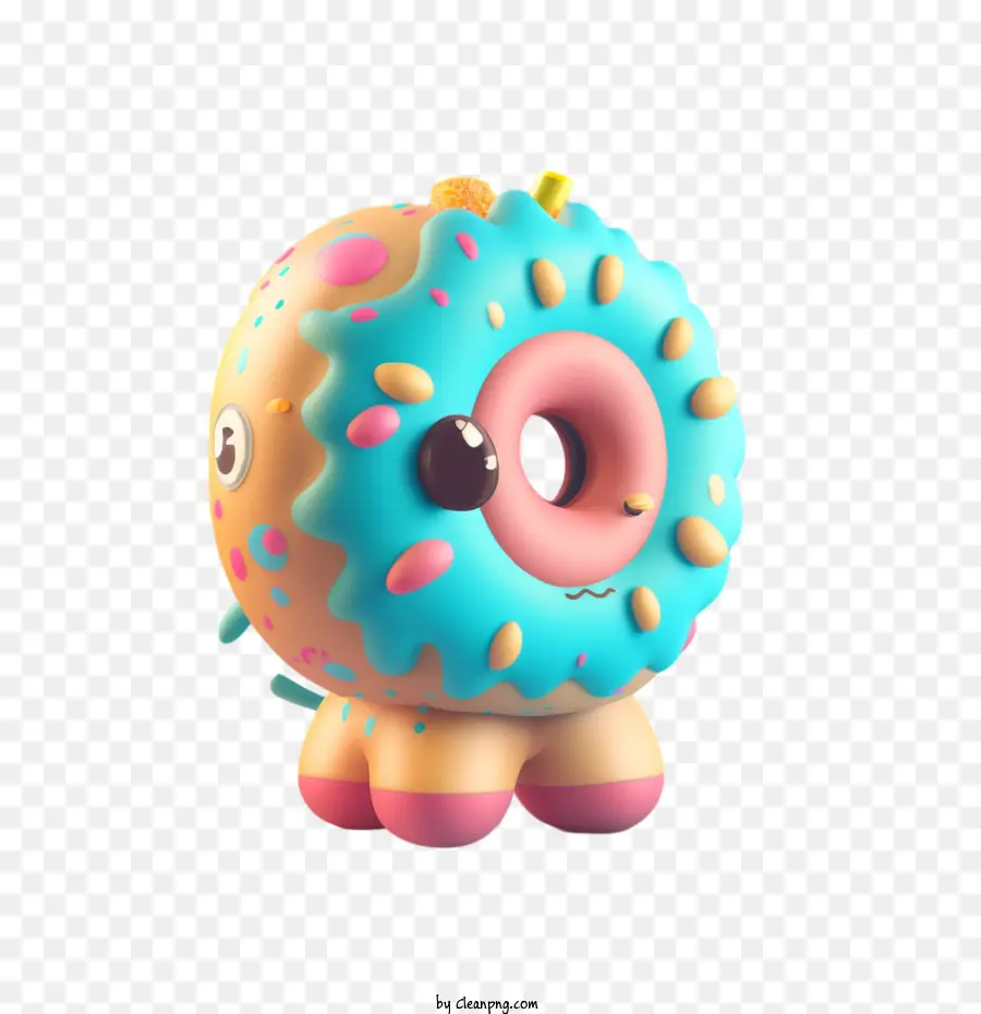 Lindo Juguete De Rosquilla，Little Donut Toy PNG