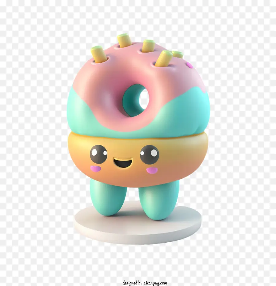 Lindo Juguete De Rosquilla，Little Donut Toy PNG