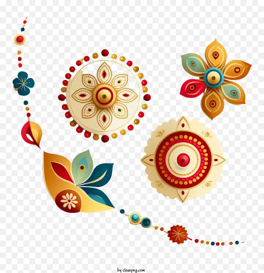 Raksha Bandhan，Patrones Decorativos PNG