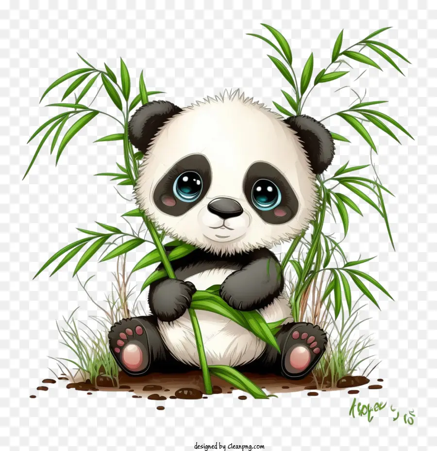 De Dibujos Animados Panda，Bebé Panda PNG