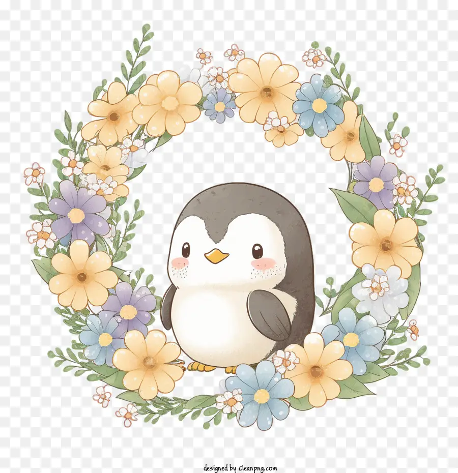 Pingüino Kawaii，Lindo Pingüino PNG