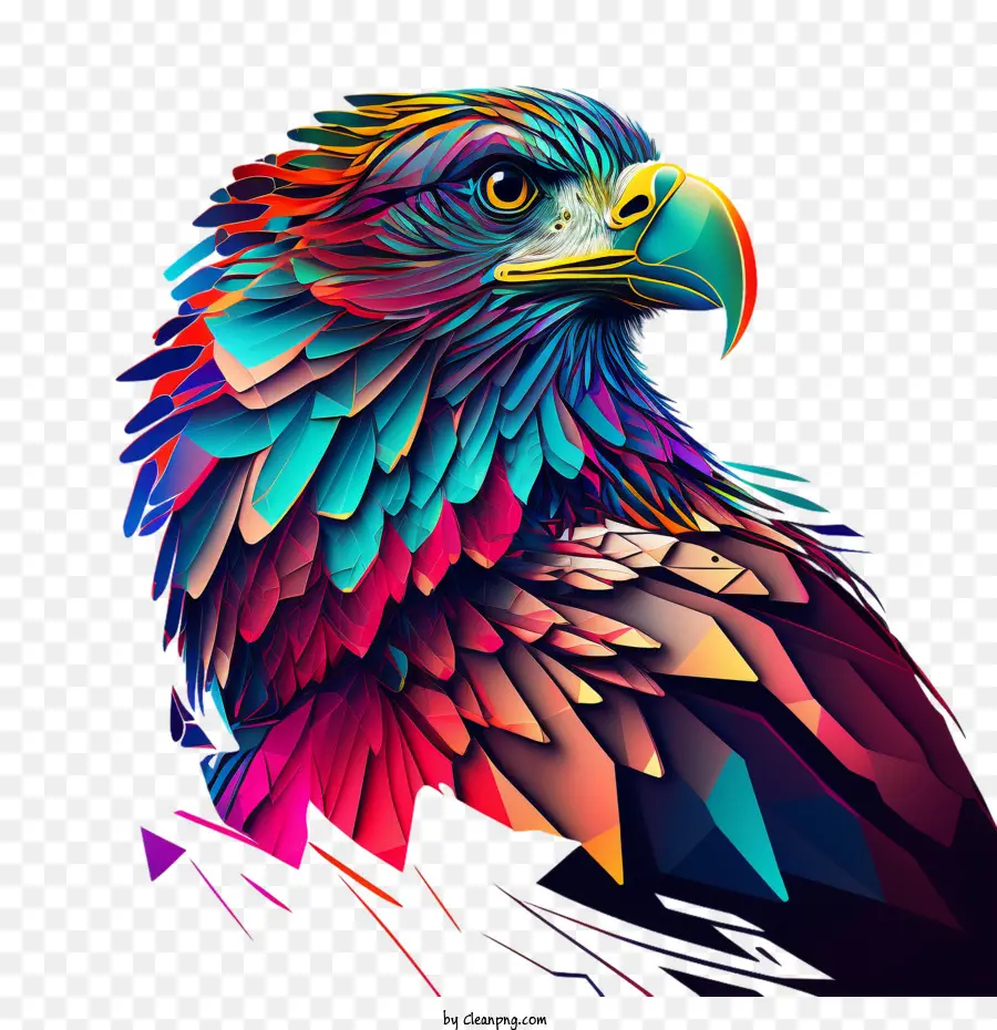 águila Psicodélica，Neón De águila PNG