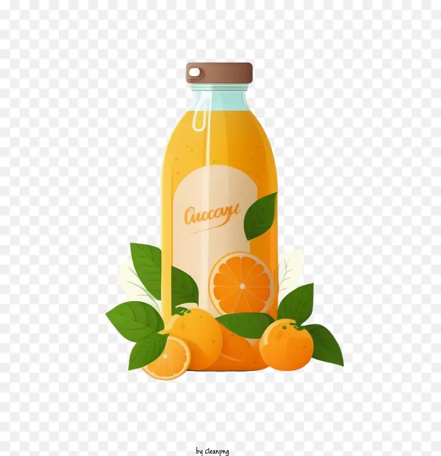Jugo De Naranja，Jugo De Naranja En Botella PNG