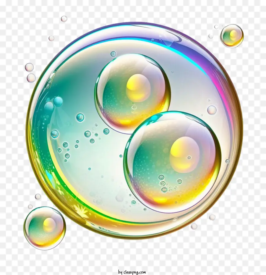 Burbuja De Jabón，Burbuja De Jabón Colorida PNG