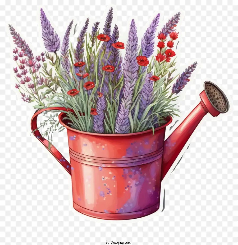 Las Flores De Lavanda，La Lavanda En El Riego Puede PNG