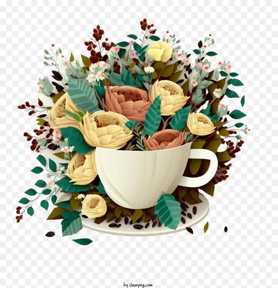 Taza De Café，Taza De Café Plana PNG