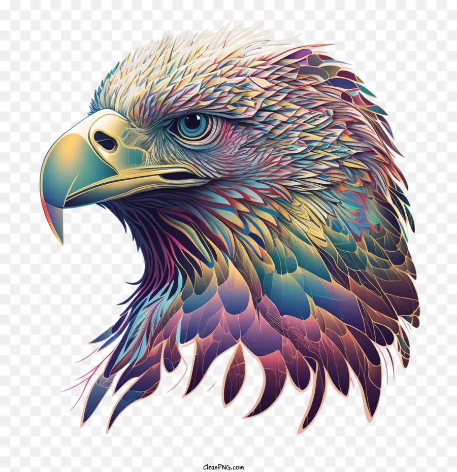 Águila Psicodélica，Águila Colorida PNG