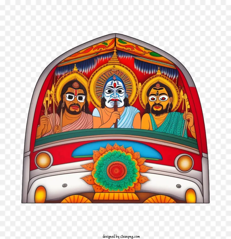 Rath Yatra，Viaje De Carro Completo PNG