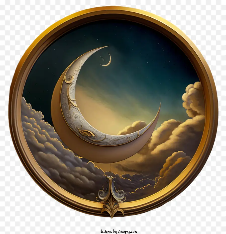 Ramadán Kareem，Luna Creciente PNG