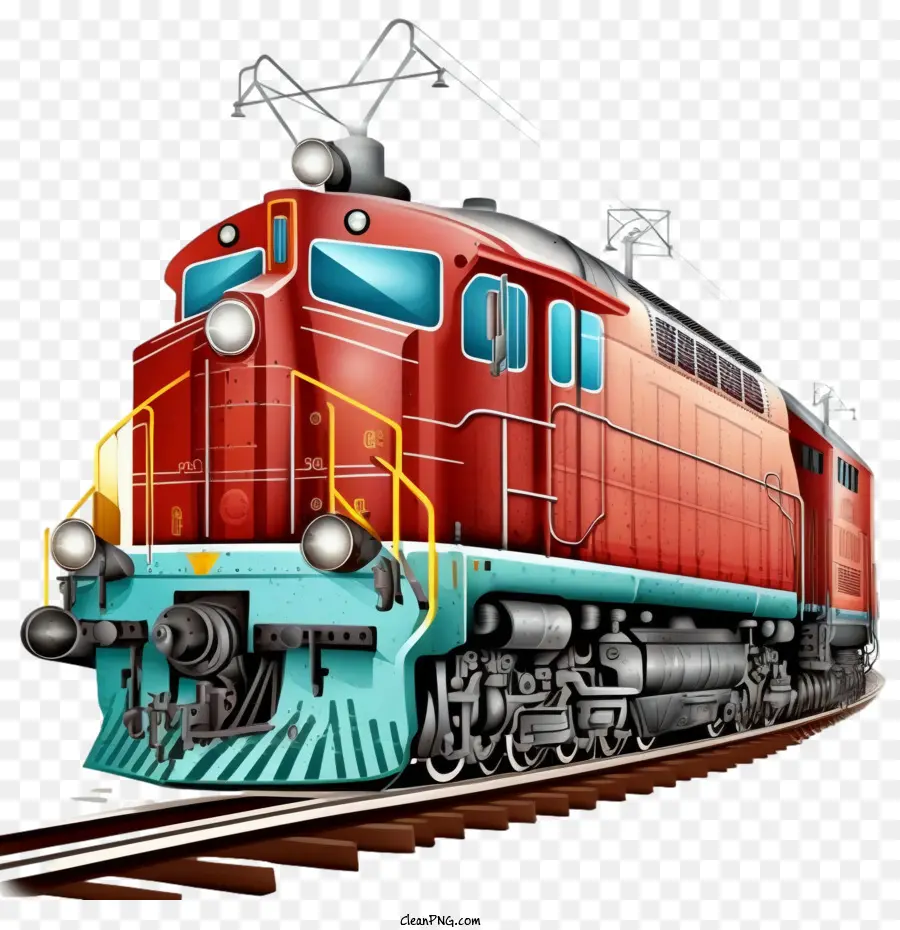 Tren Ferroviario PNG - Tren Ferroviario Dibujos Animados De Tren Tren  ilustración transparente