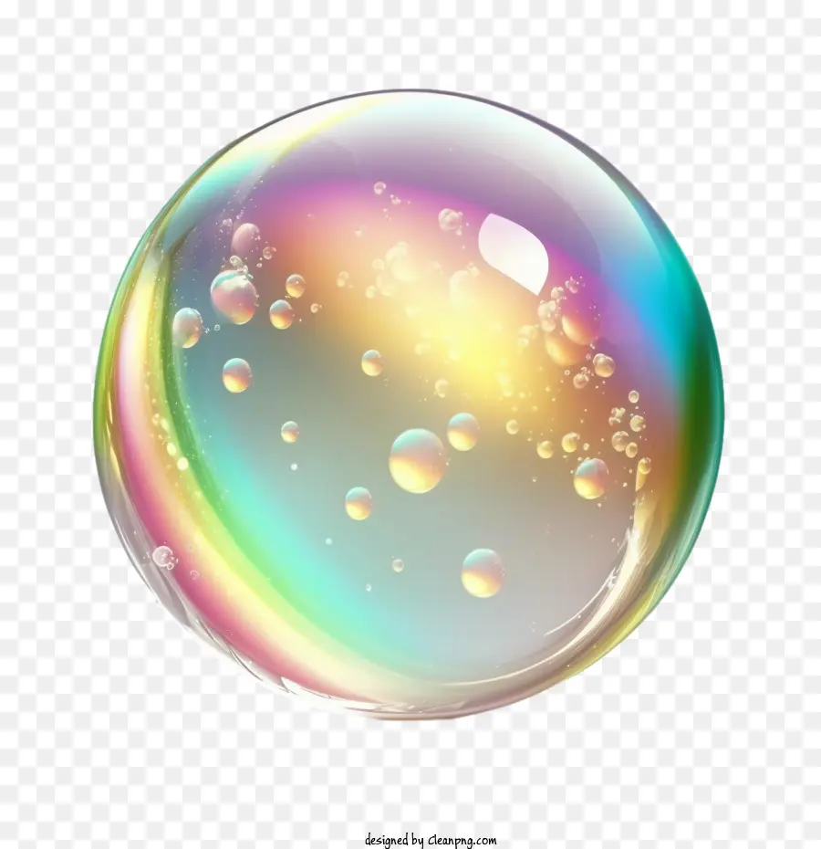 Burbuja De Jabón，Burbuja De Jabón Colorida PNG