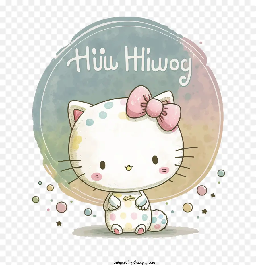 Lindo Hello Kitty，Acuarela Hello Kitty PNG