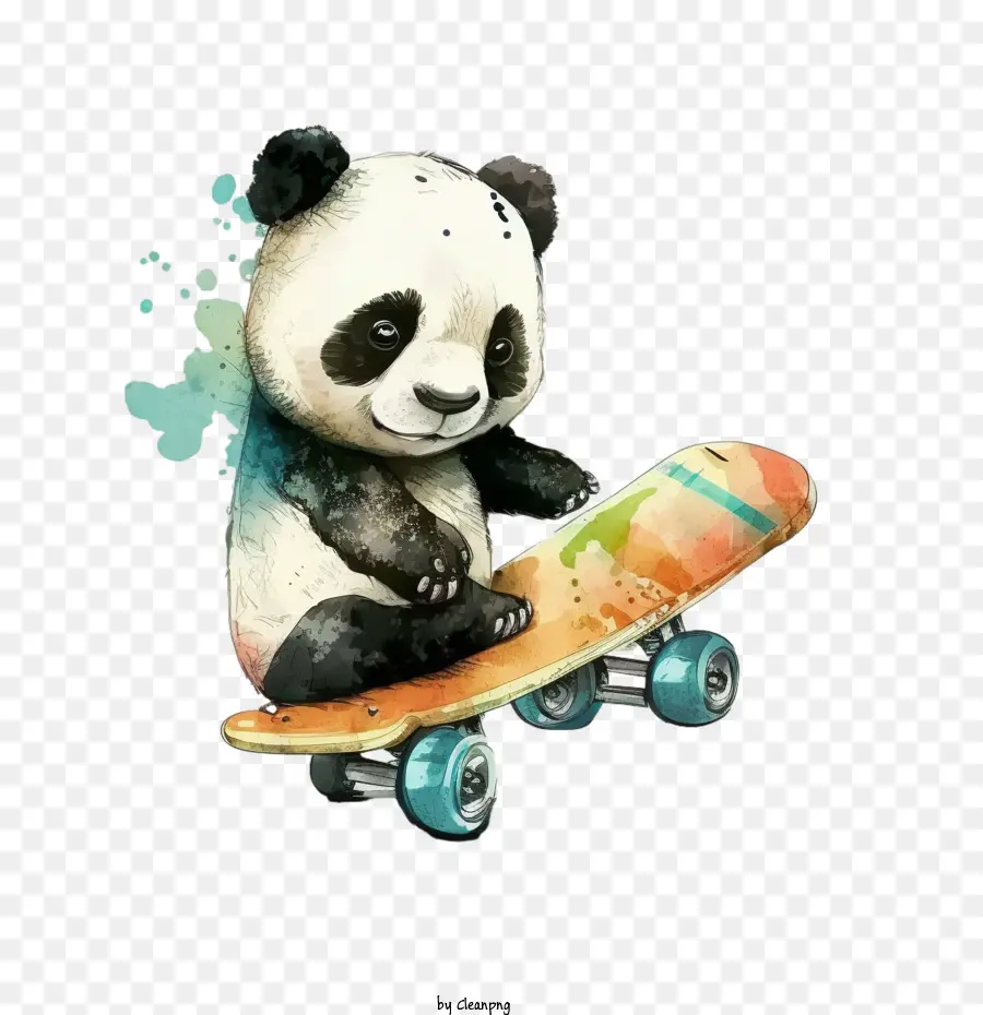 Panda De Dibujos Animados，Pequeño Panda PNG