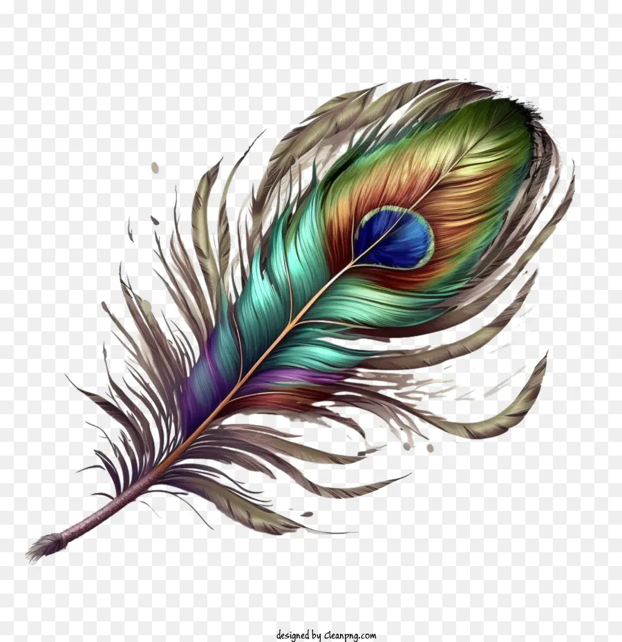 Pluma De Pavo Real，Pluma PNG