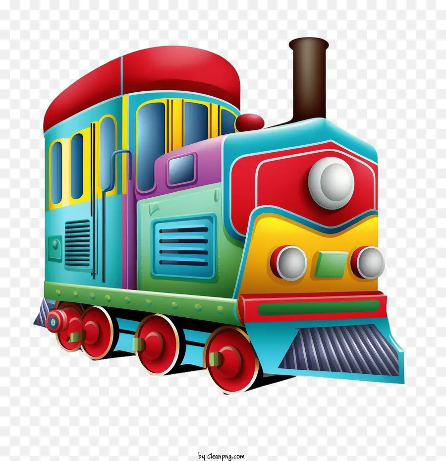 Colorido Tren PNG - Colorido Tren Dibujos Animados De Tren Tren ilustración  transparente