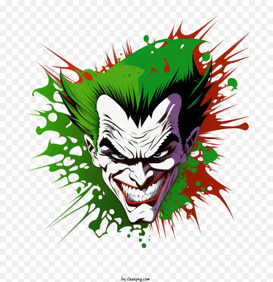 Joker Enojado，Payaso Hombre PNG