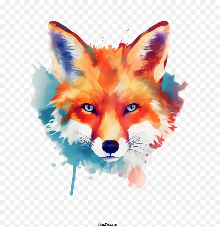 Acuarela Fox，Fox PNG