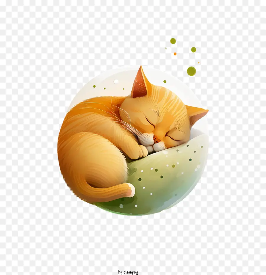 Lindo Gato，Gato Durmiendo PNG