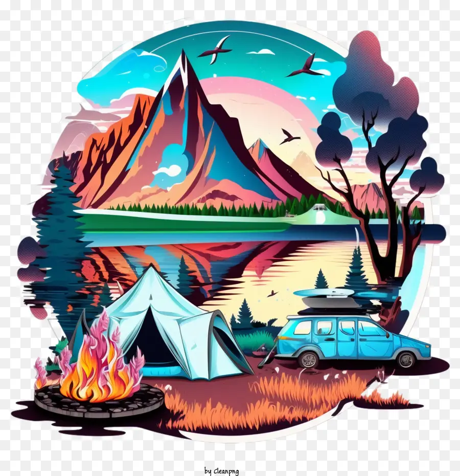 Camping，Carpa PNG