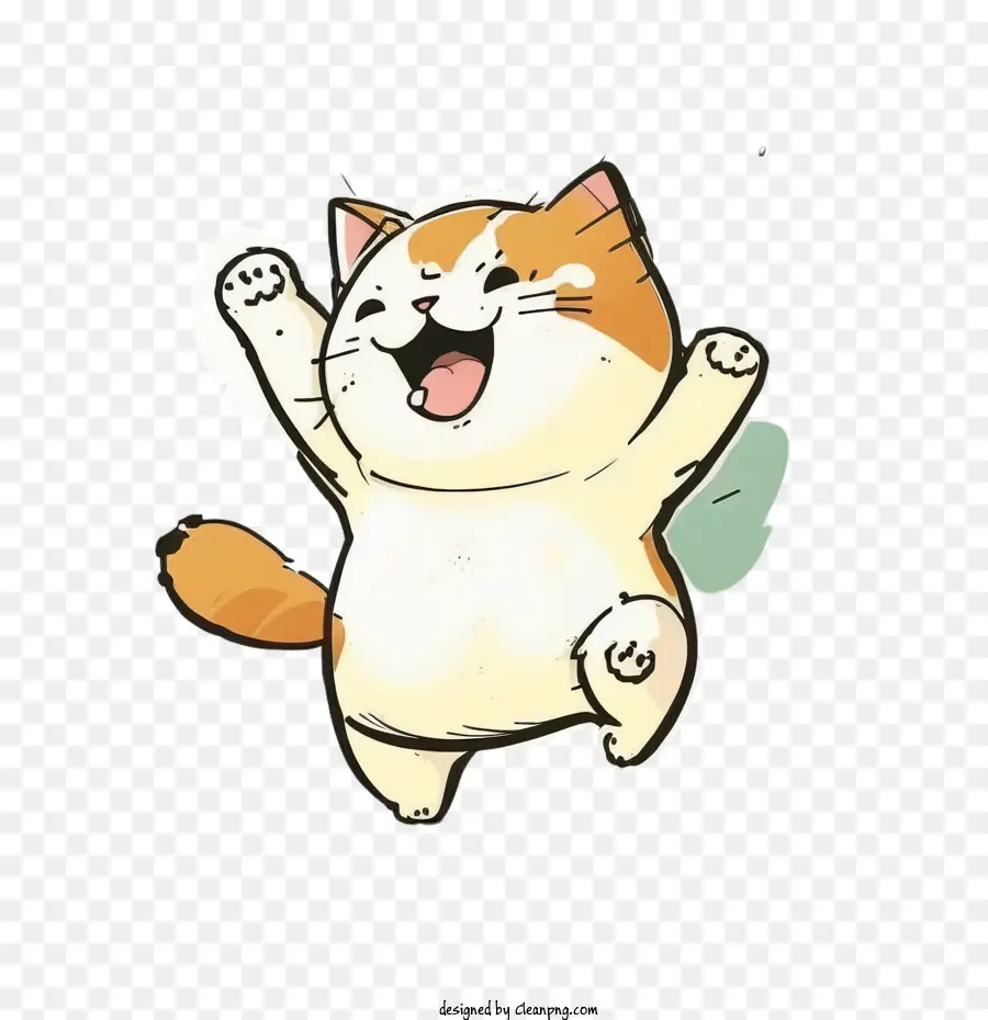 Gato De Dibujos Animados，Lindo Gato PNG