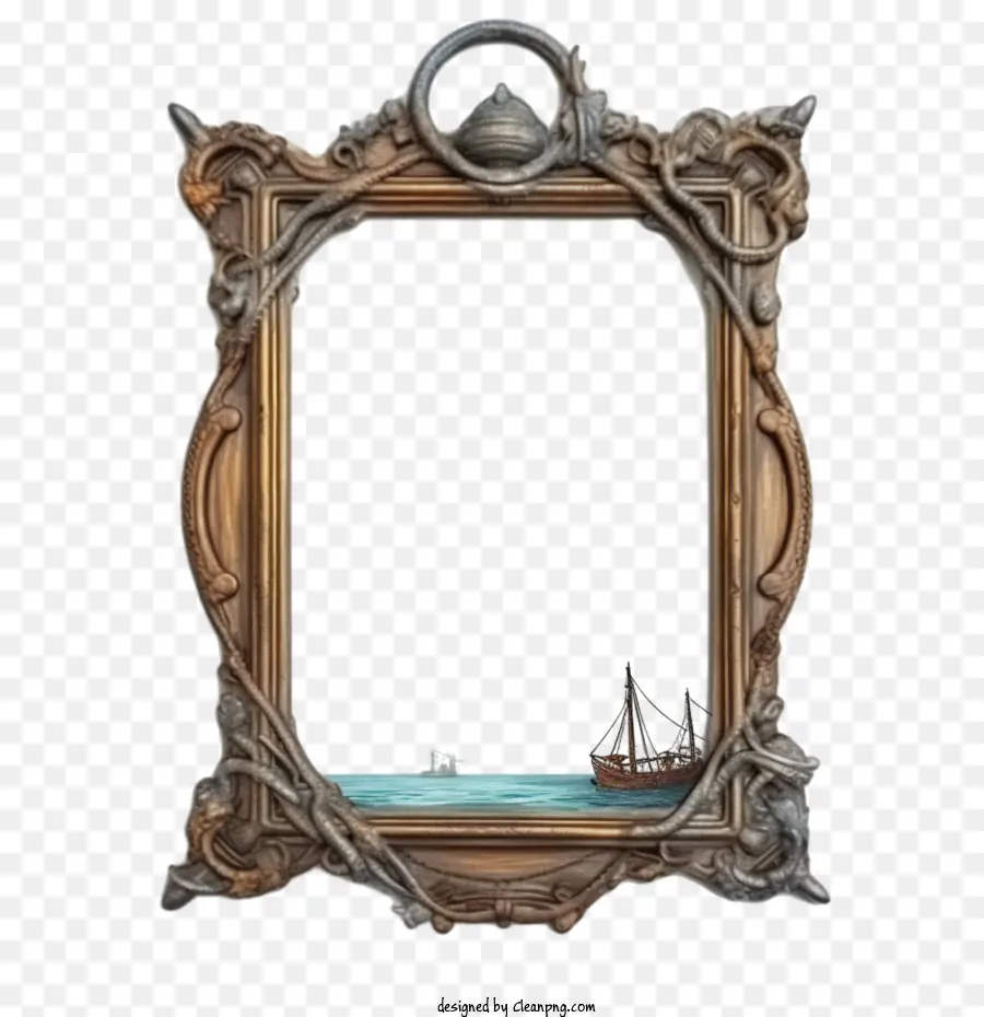 Marco De Madera Viejo，Wooden Frame PNG