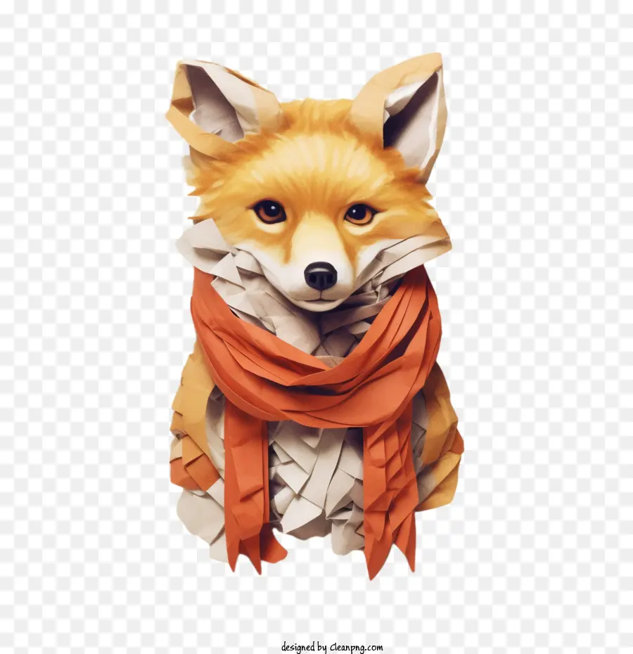 Fox，Paper Art Fox PNG