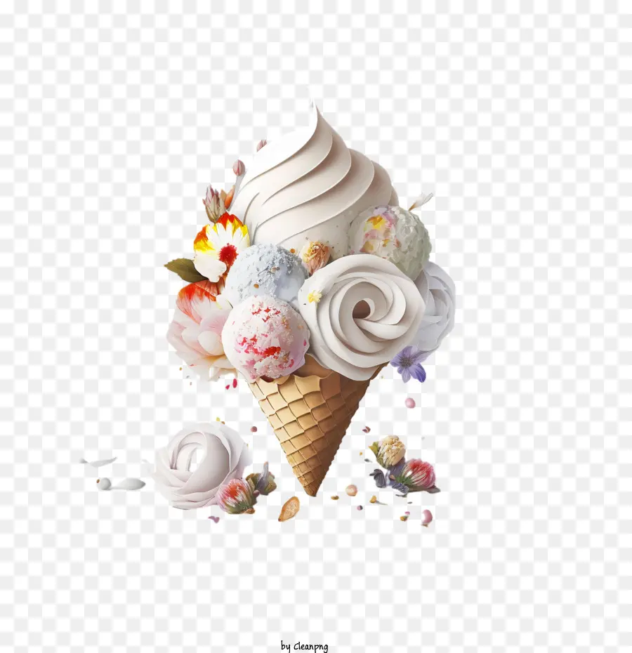 El Día Más Dulce，Cono De Helado PNG