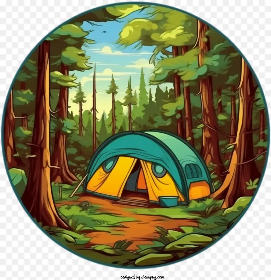 Camping，Bosque PNG